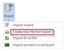 12 SW Electrical - Excel - create a new file for import