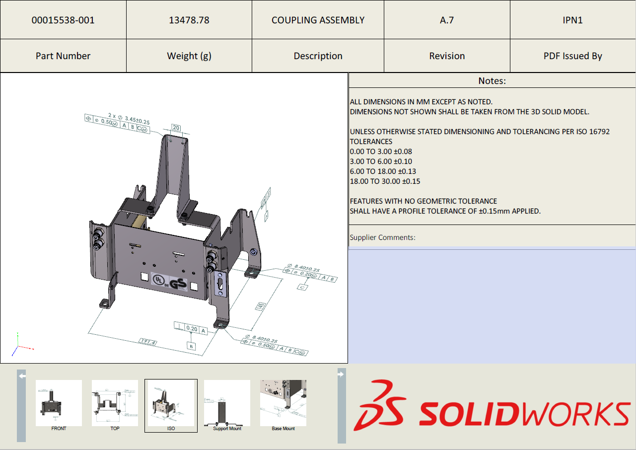 SOLIDWORKS MBD - 3D PDF