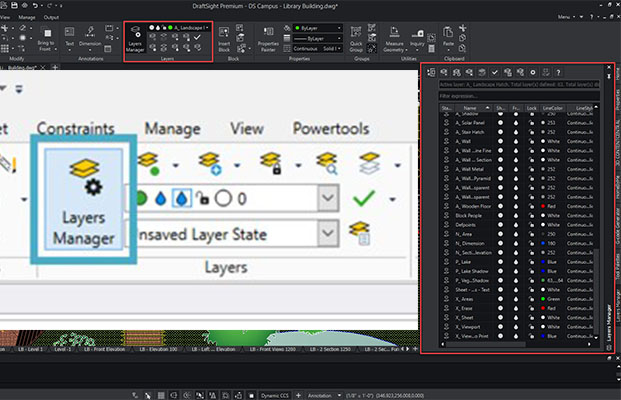 Wat is Layers Manager Draftsight